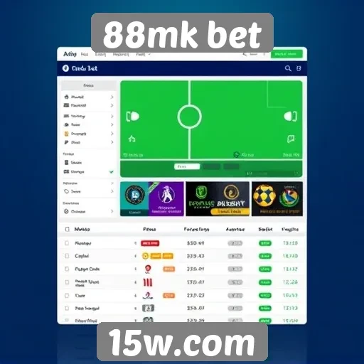 Interface e usabilidade do site 88mk bet